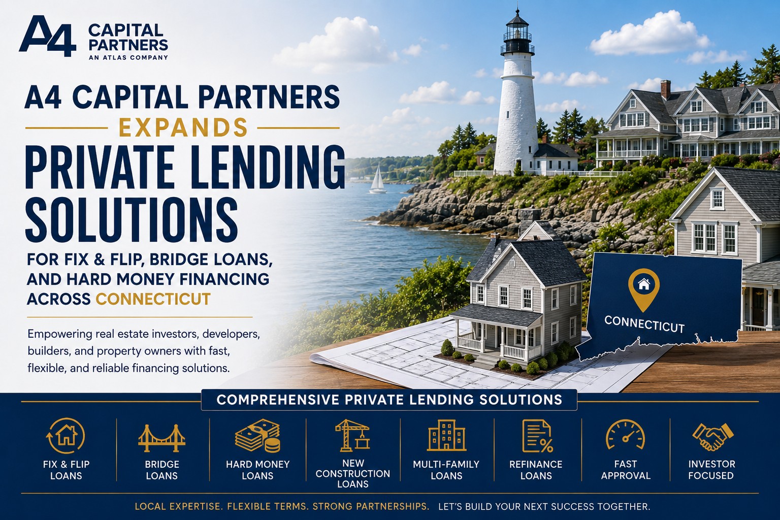 A4 Capital Partners Expands Private Lending Solutions for Fix & Flip, Bridge Loans, and Hard Money Financing Across Connecticut