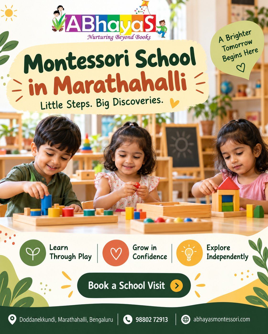 ABhayaS Montessori Provides Child-Centered Early Learning Programs in Bangalore