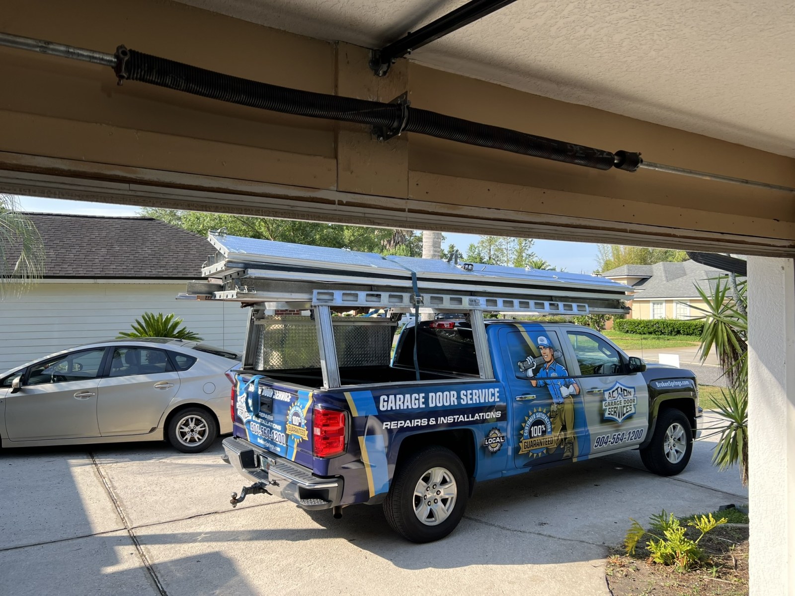 Free garage door safety inspection by Action Garage Door Services of Florida in Jacksonville, FL