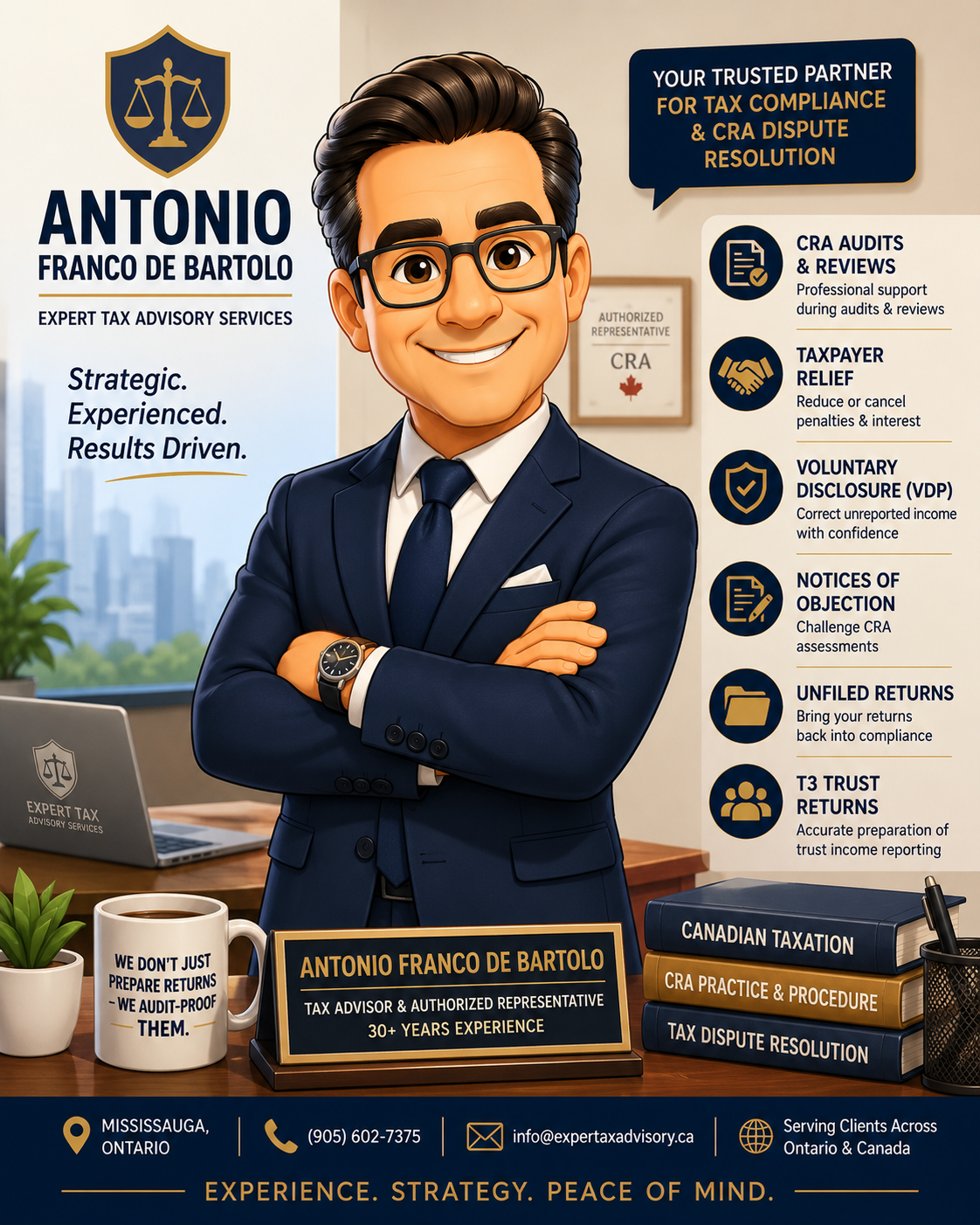 Antonio Franco De Bartolo Strengthens Tax Compliance and CRA Resolution Services for Individuals and Businesses Across Ontario