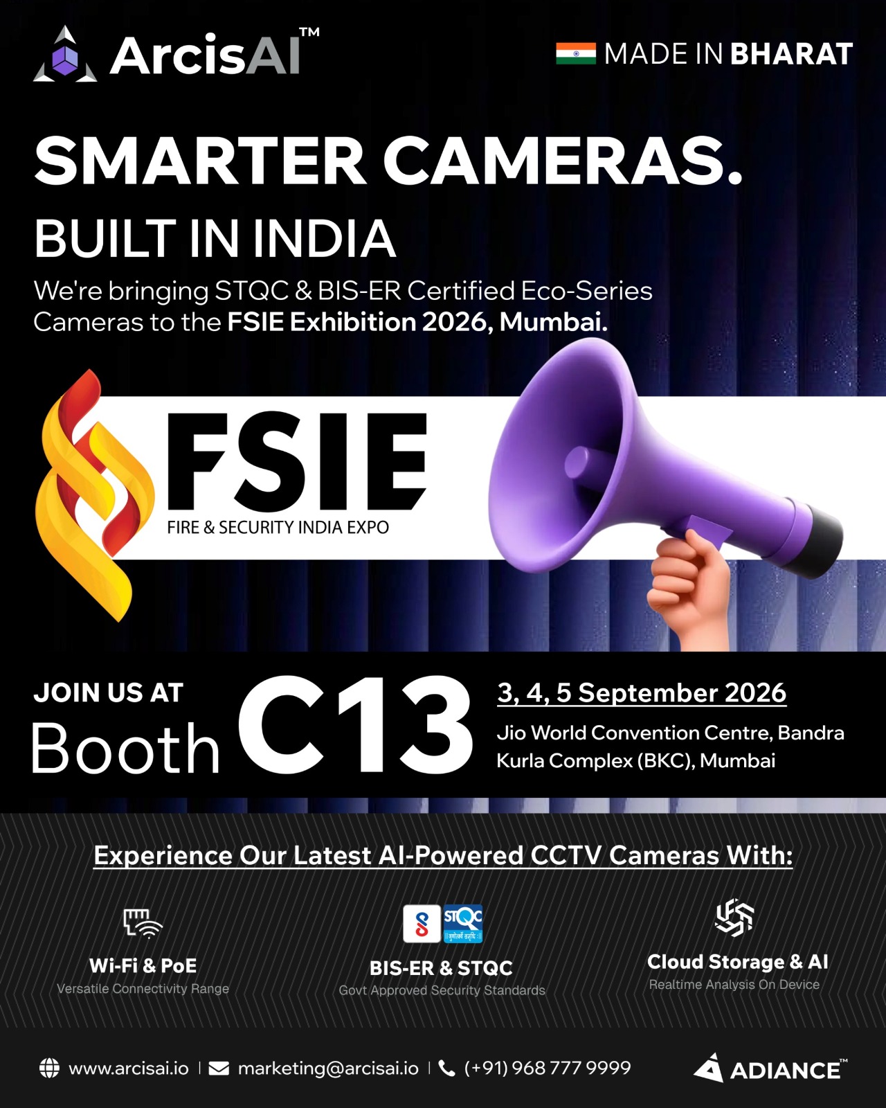 ArcisAI Announces Participation in Fire & Security India Expo 2026 in Mumbai