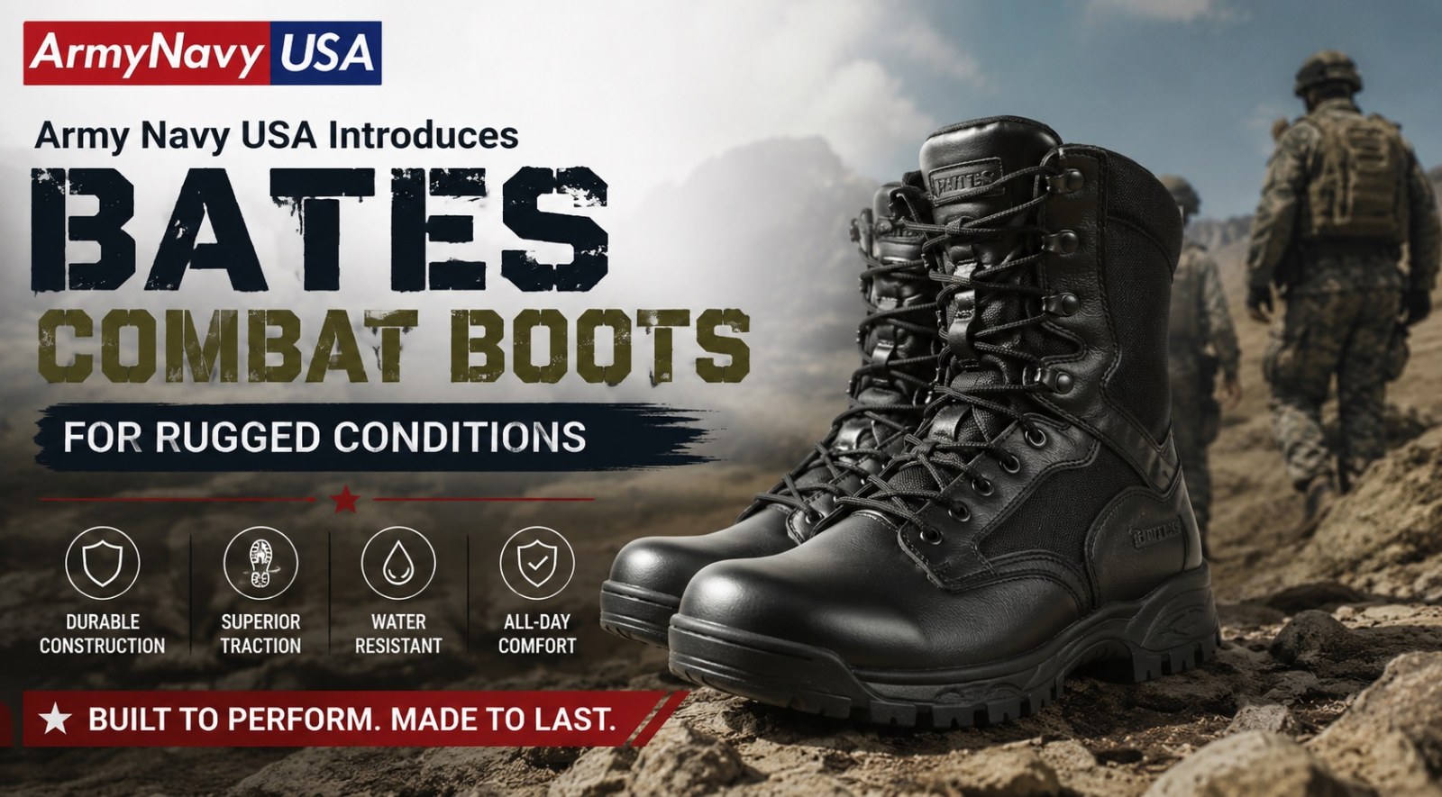 Army Navy USA Introduces Bates Combat Boots for Rugged Conditions