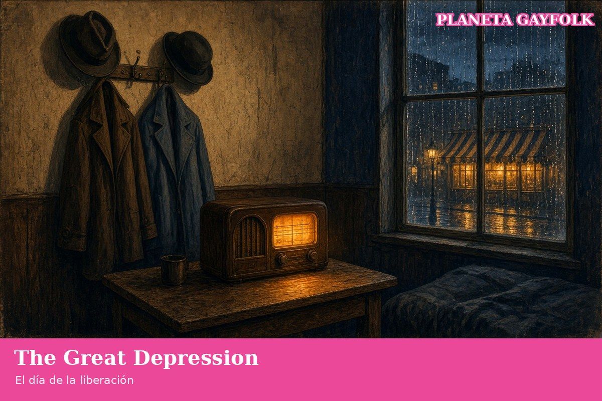 Banks collapse, a radio coughs out jazz and two men love each other in secret: «The Great Depression» is a love story se