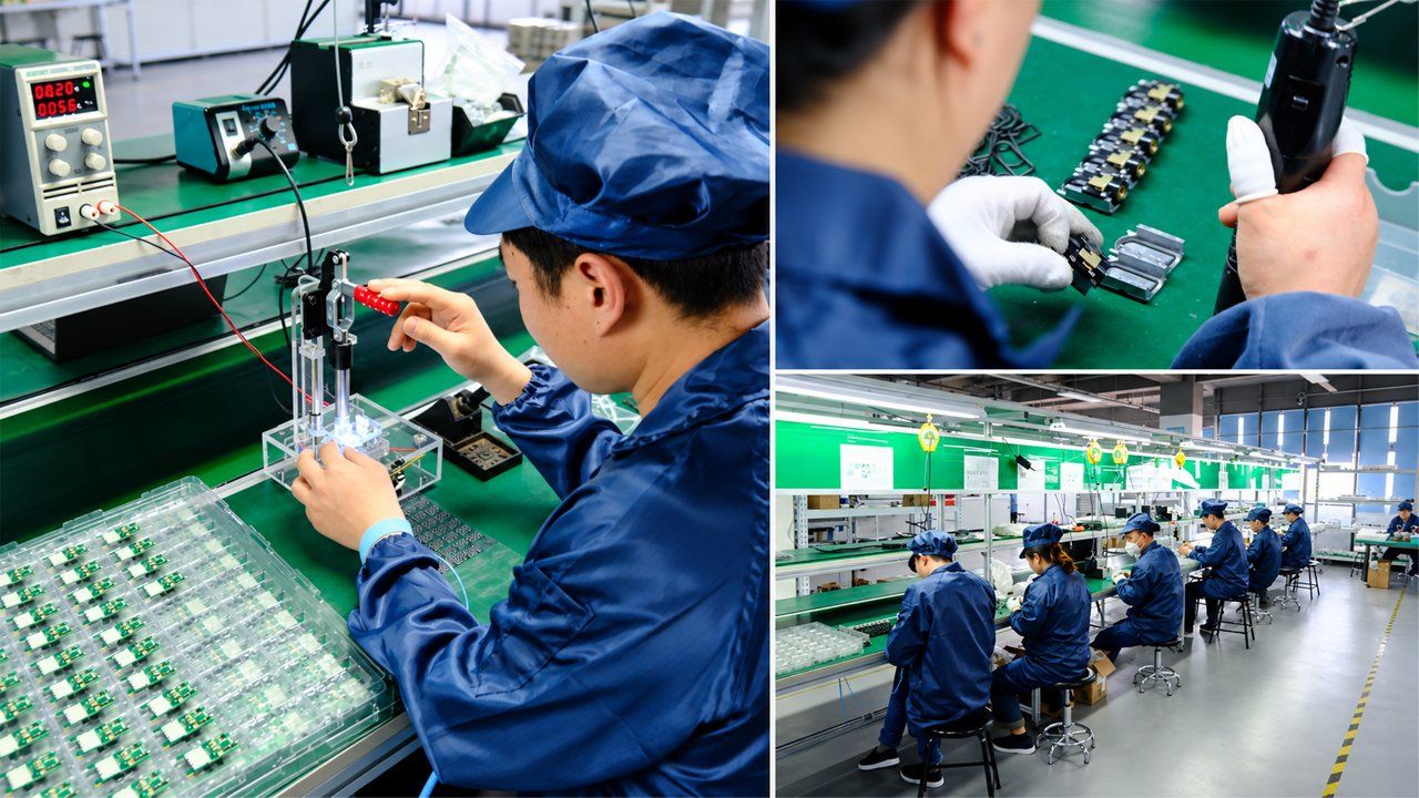 BSCOBBER founder and manufacturing team conducting quality control and assembly for the OmniPump-1