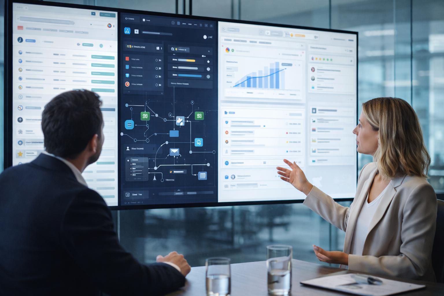 AI workflow automation connecting business systems for Canadian companies