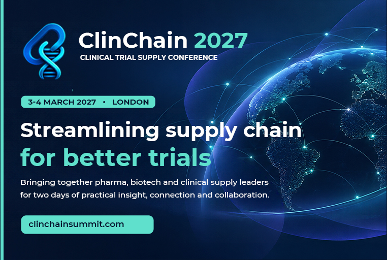 ClinChain 2027 Clinical Trial Supply Conference in London on 3–4 March 2027, bringing together pharmaceutical, biotech and clinical supply chain leaders for better clinical trials.