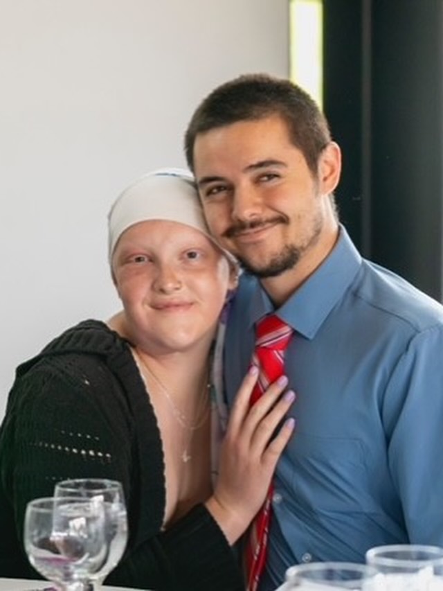 Brittany Christianson during her cancer treatment and recovery journey