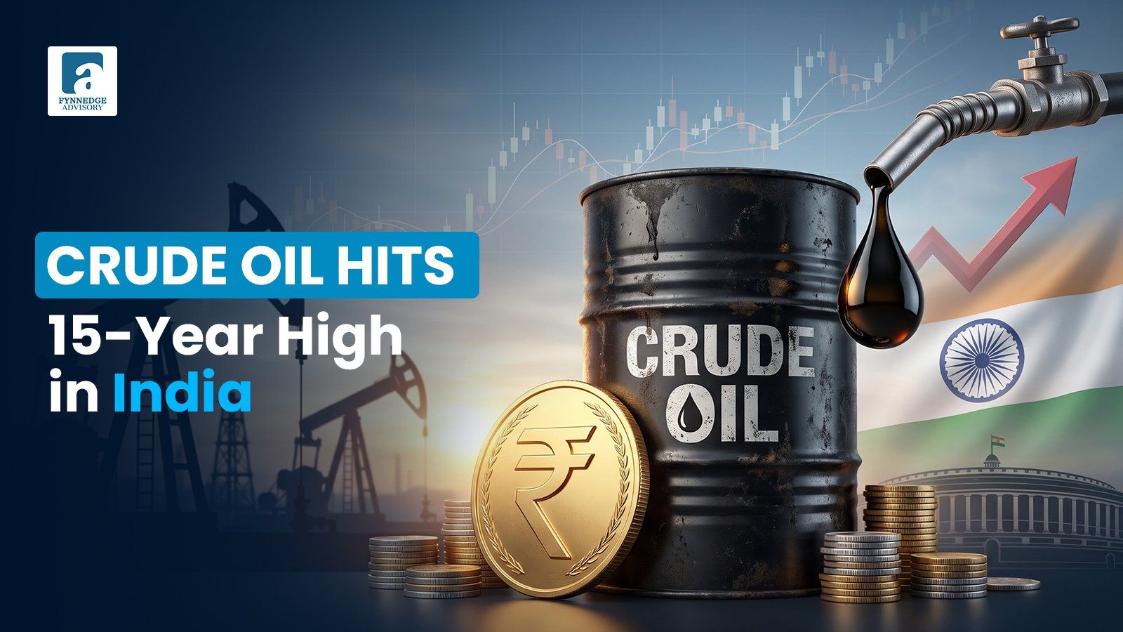 Crude Oil Prices in India At A 15-Year High as Concerns Over Inflation and Government Finances Mount