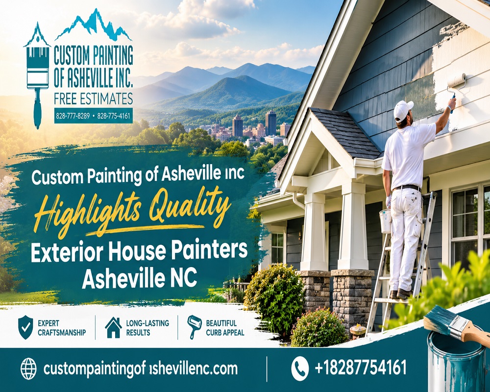 Custom Painting of Asheville Inc Highlights Quality Exterior House Painters Asheville NC