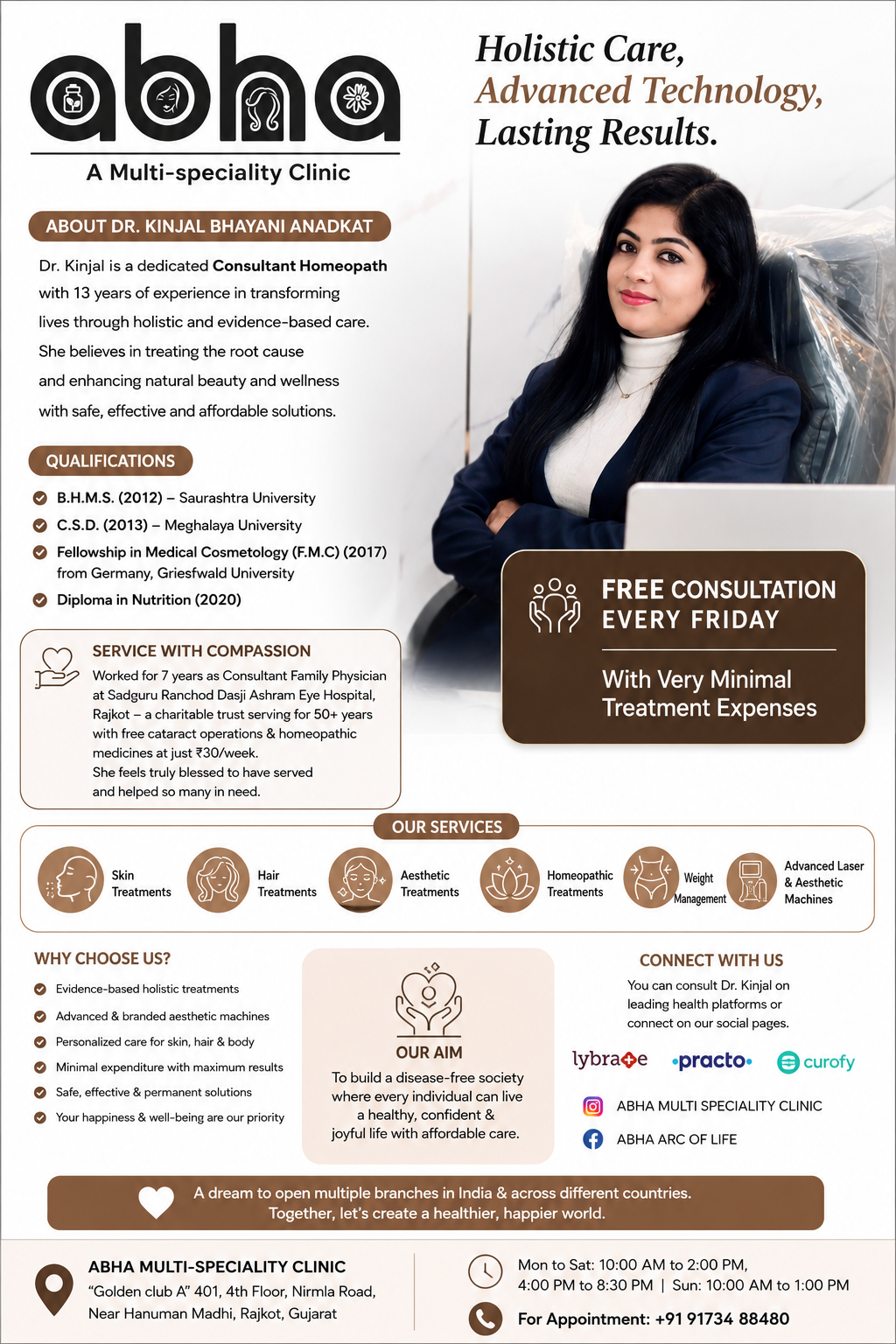Dr. Kinjal Bhayani Anadkat: A Journey of Compassion, Commitment, and Affordable Healthcare