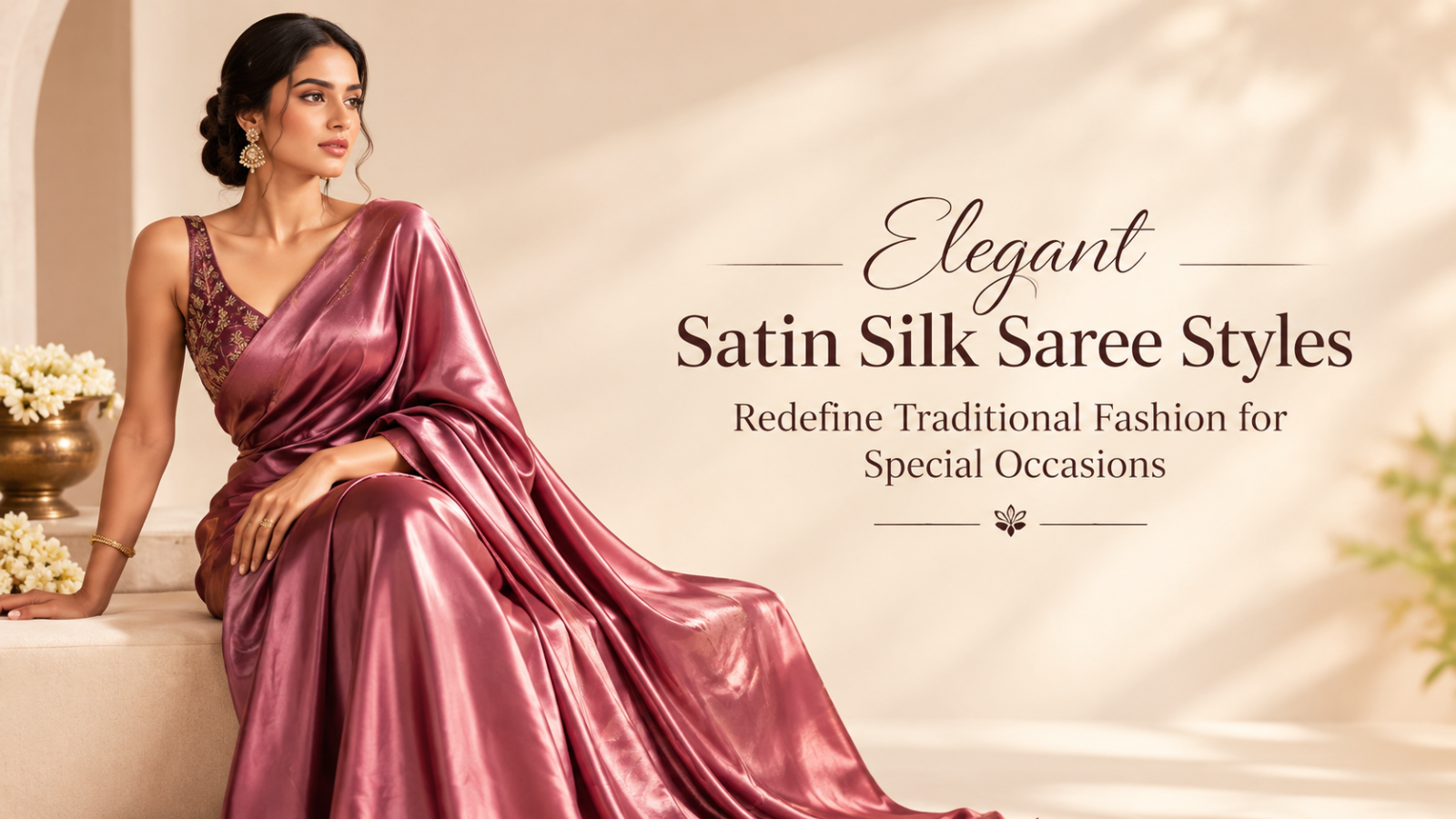 Elegant Satin Silk Saree Styles Redefine Traditional Fashion for Special Occasions
