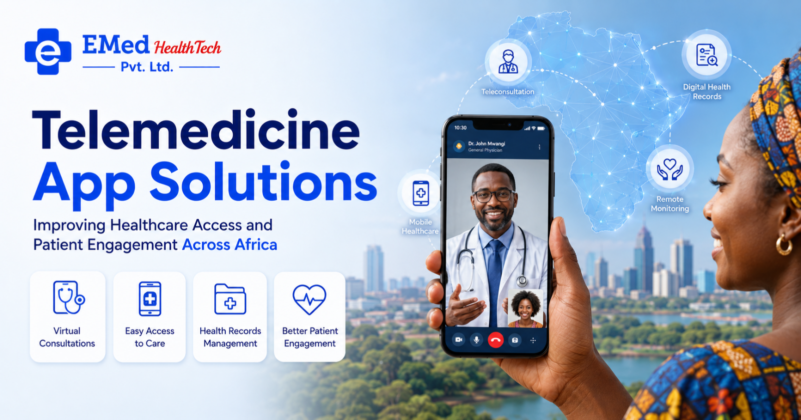 Telemedicine app solutions improving healthcare access and patient engagement across Africa