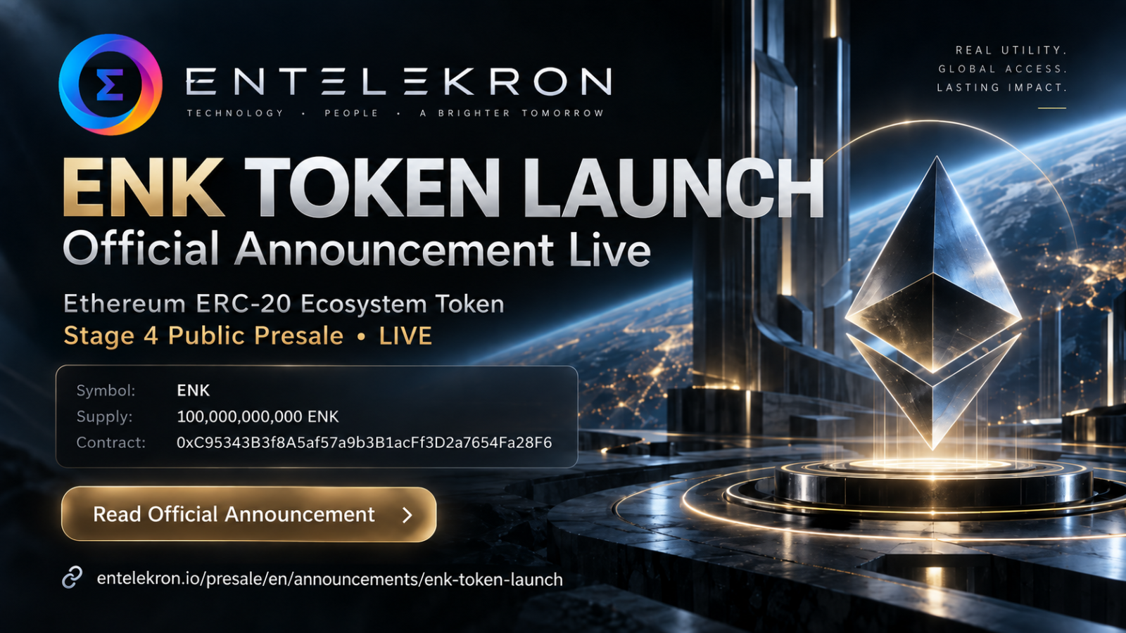 EnteleKRON ENK TOKEN LAUNCH