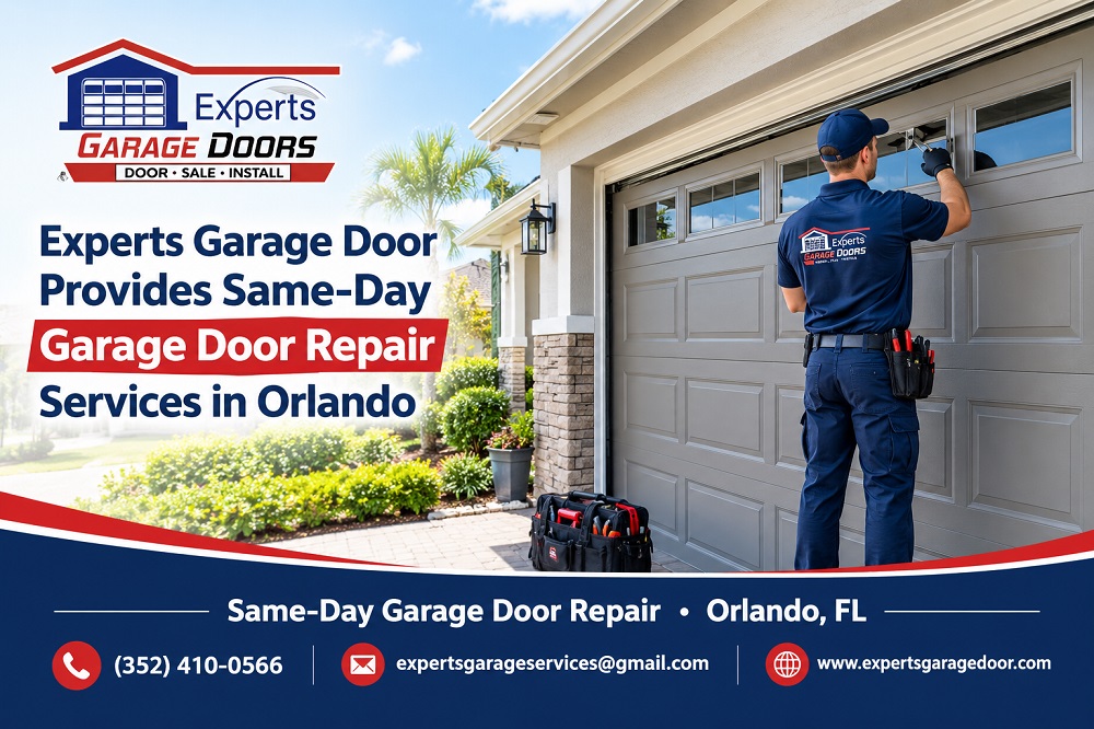 Experts Garage Door Provides Same-Day Garage Door Repair Services in Orlando