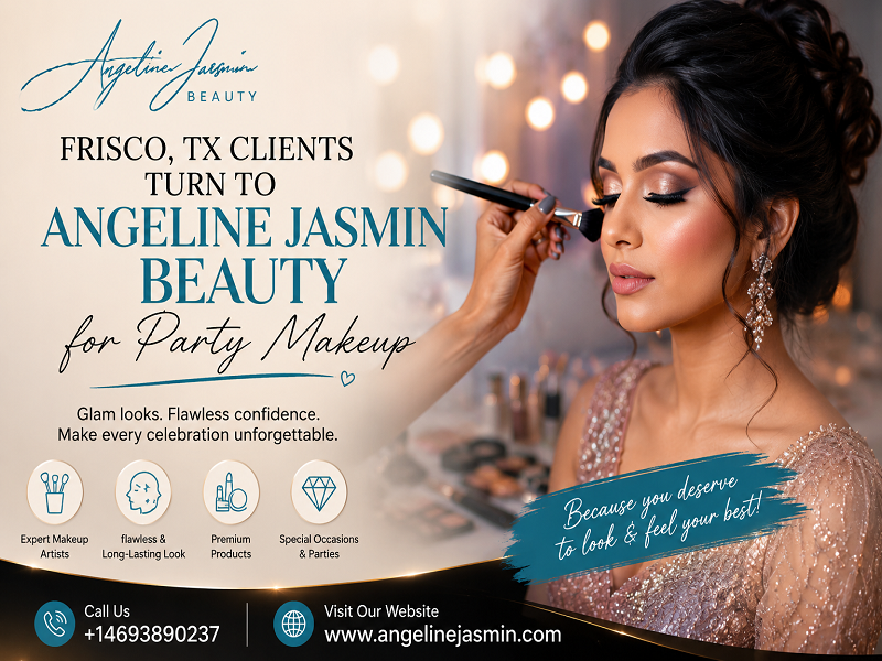 Frisco, TX Clients Turn to Angeline Jasmin Beauty for Party Makeup