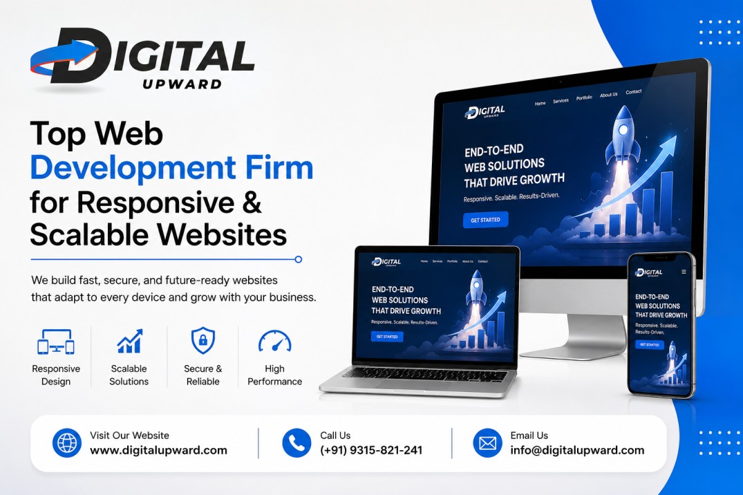 Helping Startups Go Digital: Digital Upward Rolls Out Advanced Website Development Services in Delhi