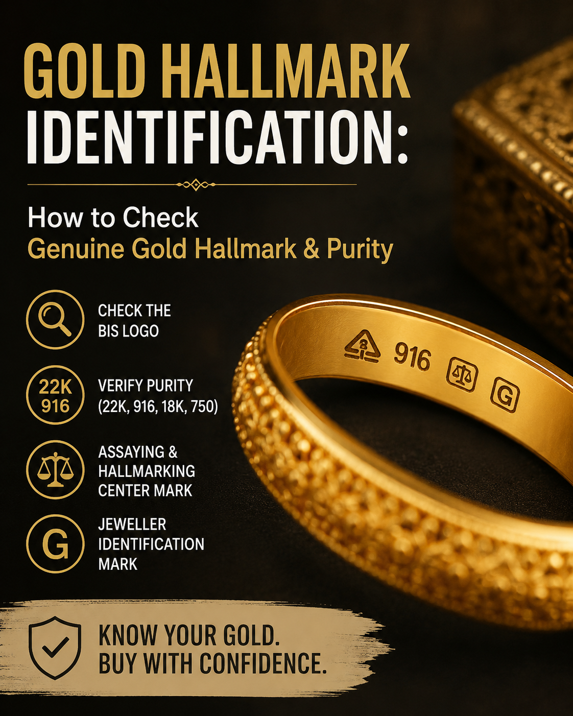 How to Check Genuine Gold Hallmark & Purity