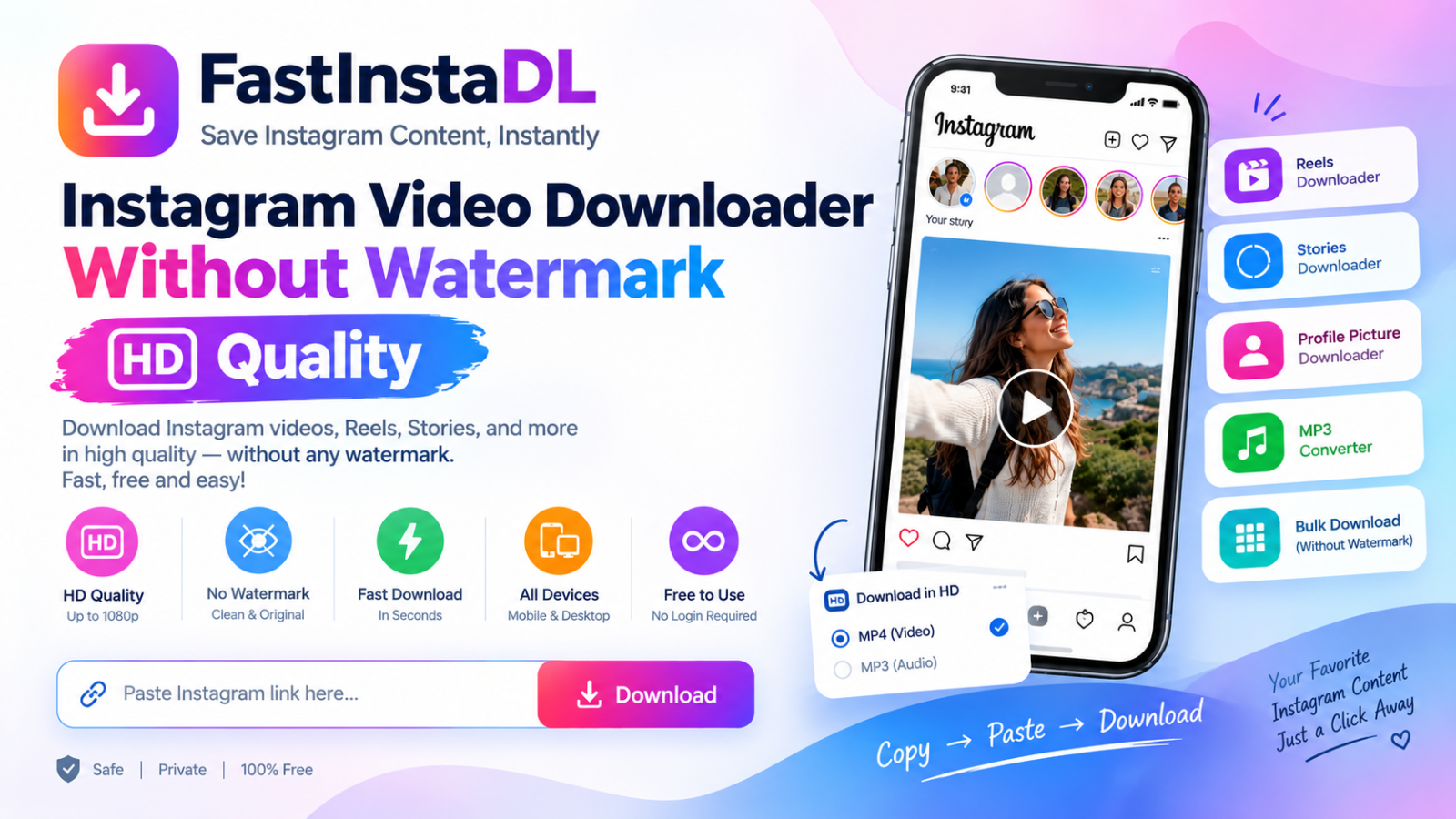 Instagram Video Downloader Without Watermark