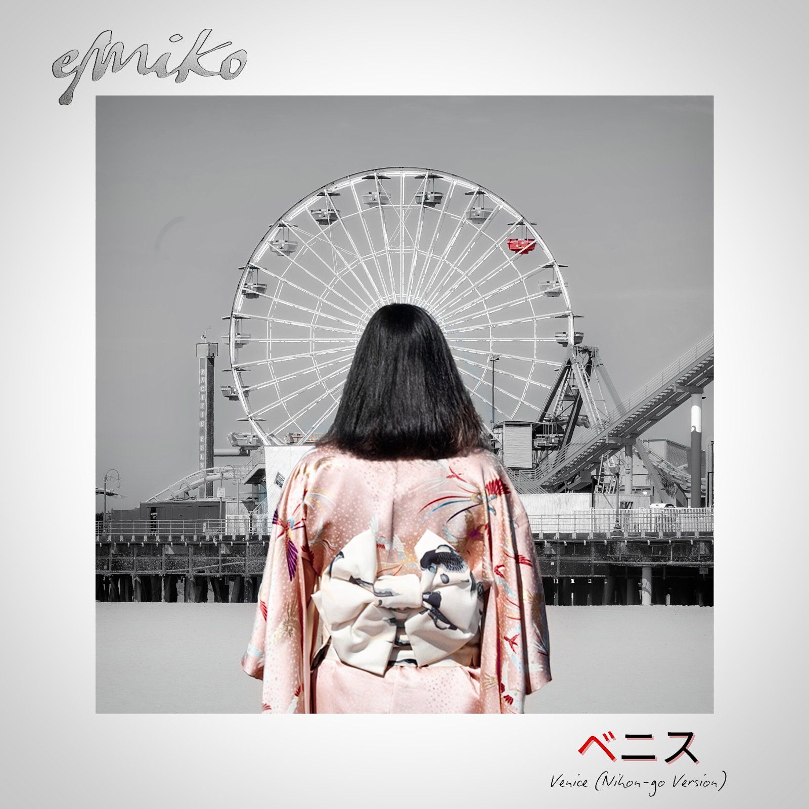 Emiko “Venice (Nihon-go Version)” single cover featuring GRAMMY Award-winning guitarist Larry Mitchell, Japanese-American artist, Japanese-language J-pop song, Best Asian Pop Music Performance GRAMMY ballot 2027.