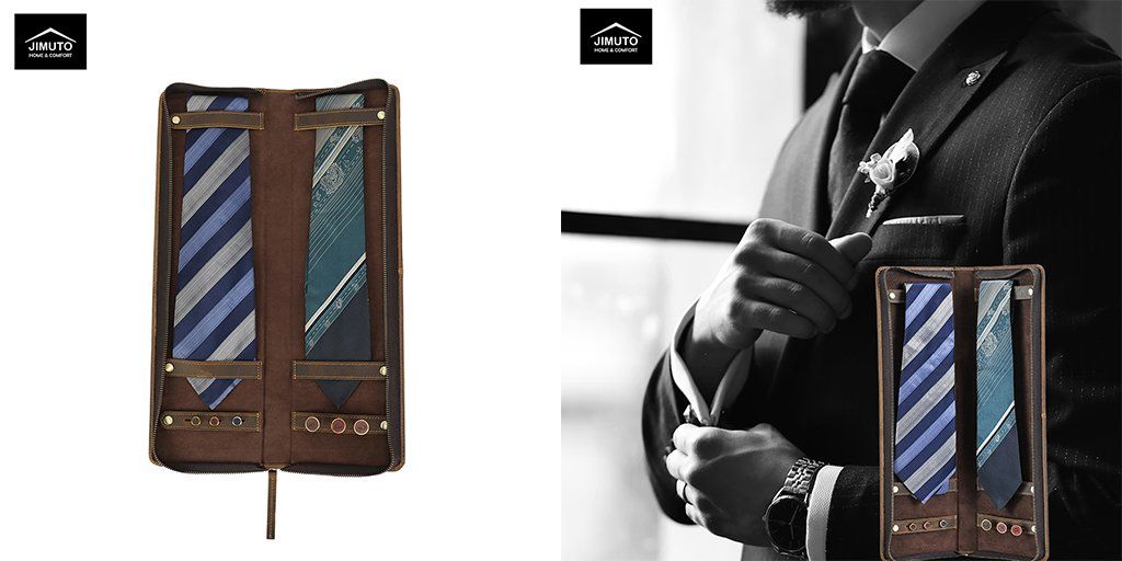 JIMUTO JTC-ZS: A Vintage Leather Tie Case Designed for the Modern Traveler