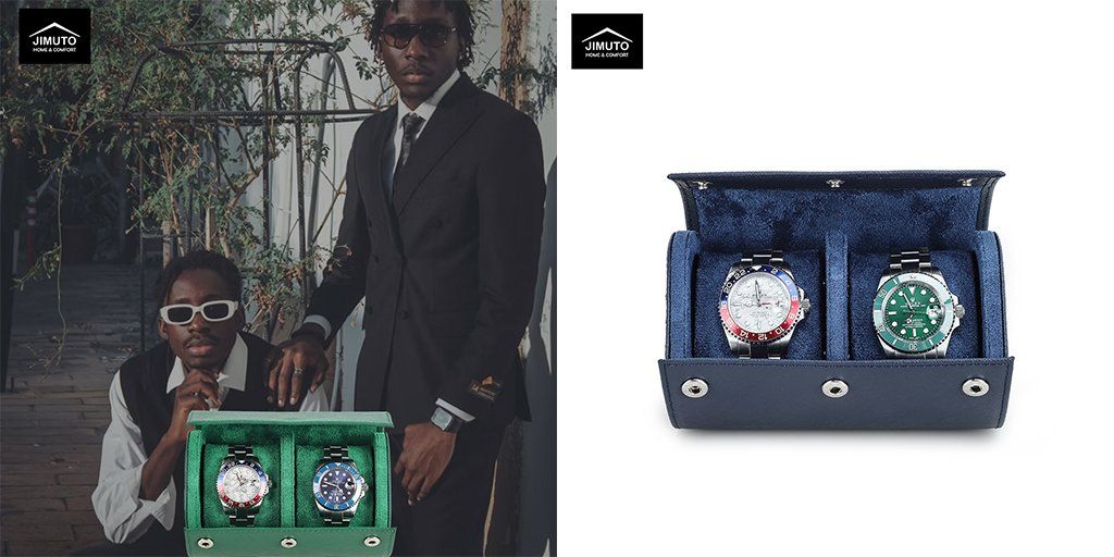 JIMUTO JW-OS: A Refined Saffiano Leather Watch Case for Everyday Elegance and Travel