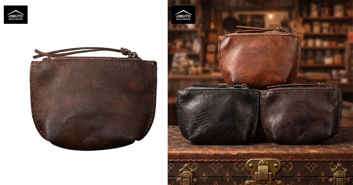 JIMUTO NLC: A Vintage Leather Coin Clutch That Makes Everyday Carry More Refined