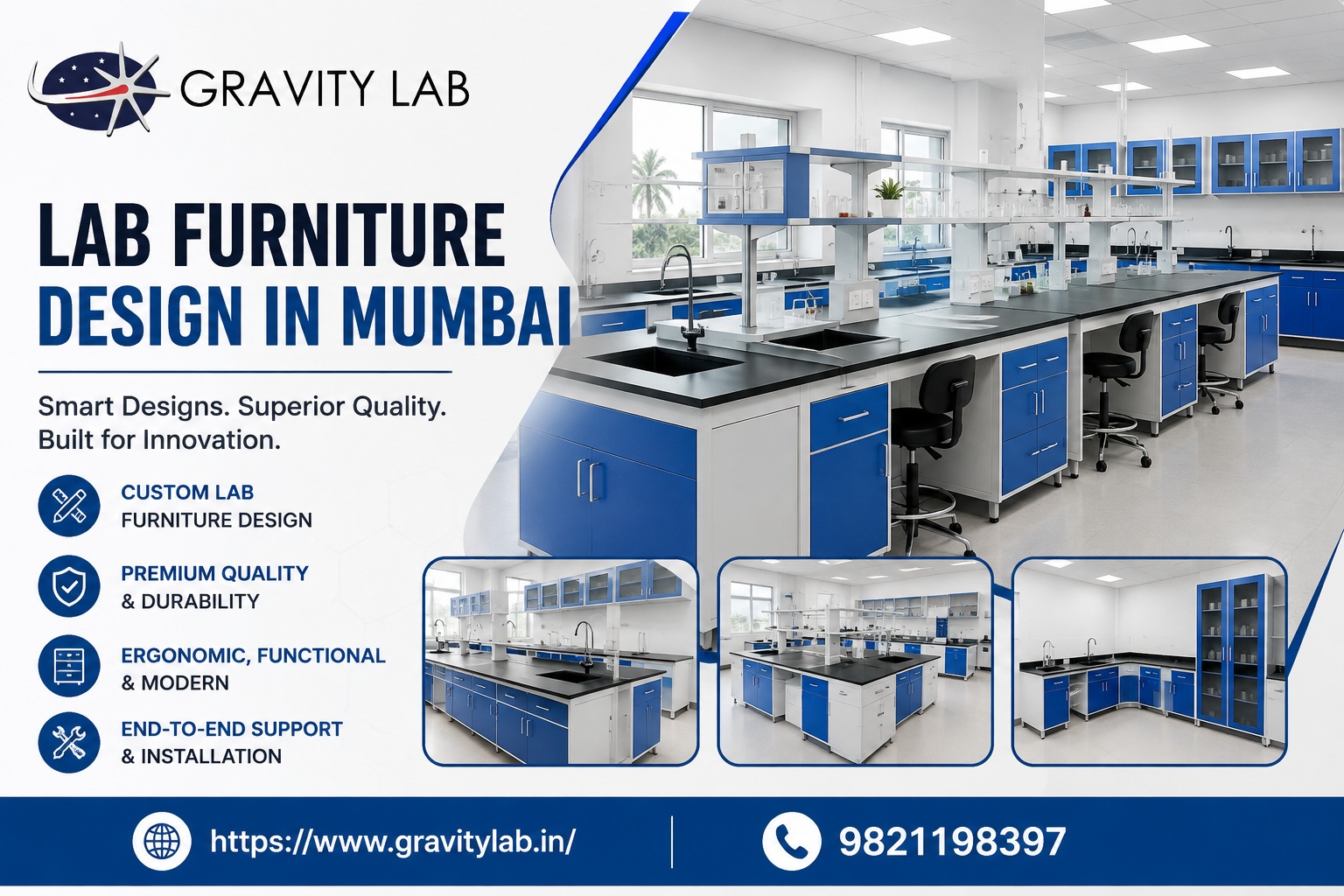 Lab Furniture Design in Mumbai by Gravity Lab