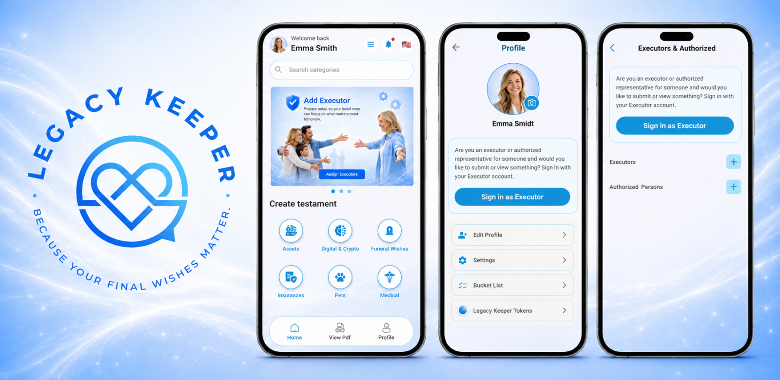 Legacy Keeper digital legacy app for final wishes, digital estate planning, and private local data storage on iOS and Android.
