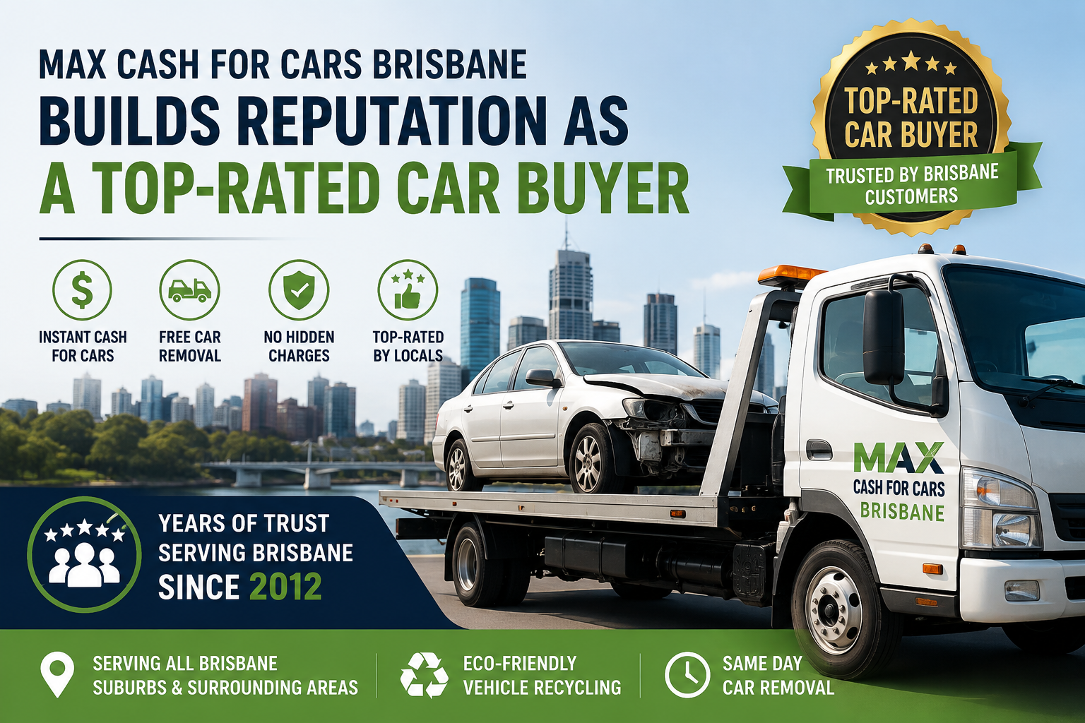 Top-Rated Brisbane Car Buyer Banner
