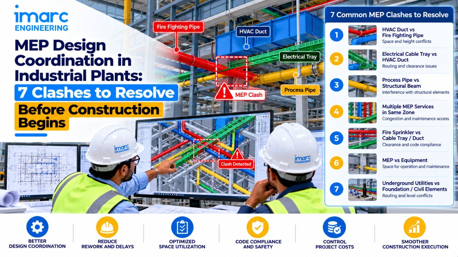 MEP Design Coordination in Industrial Plants: 7 Clashes to Resolve Before Construction Begins