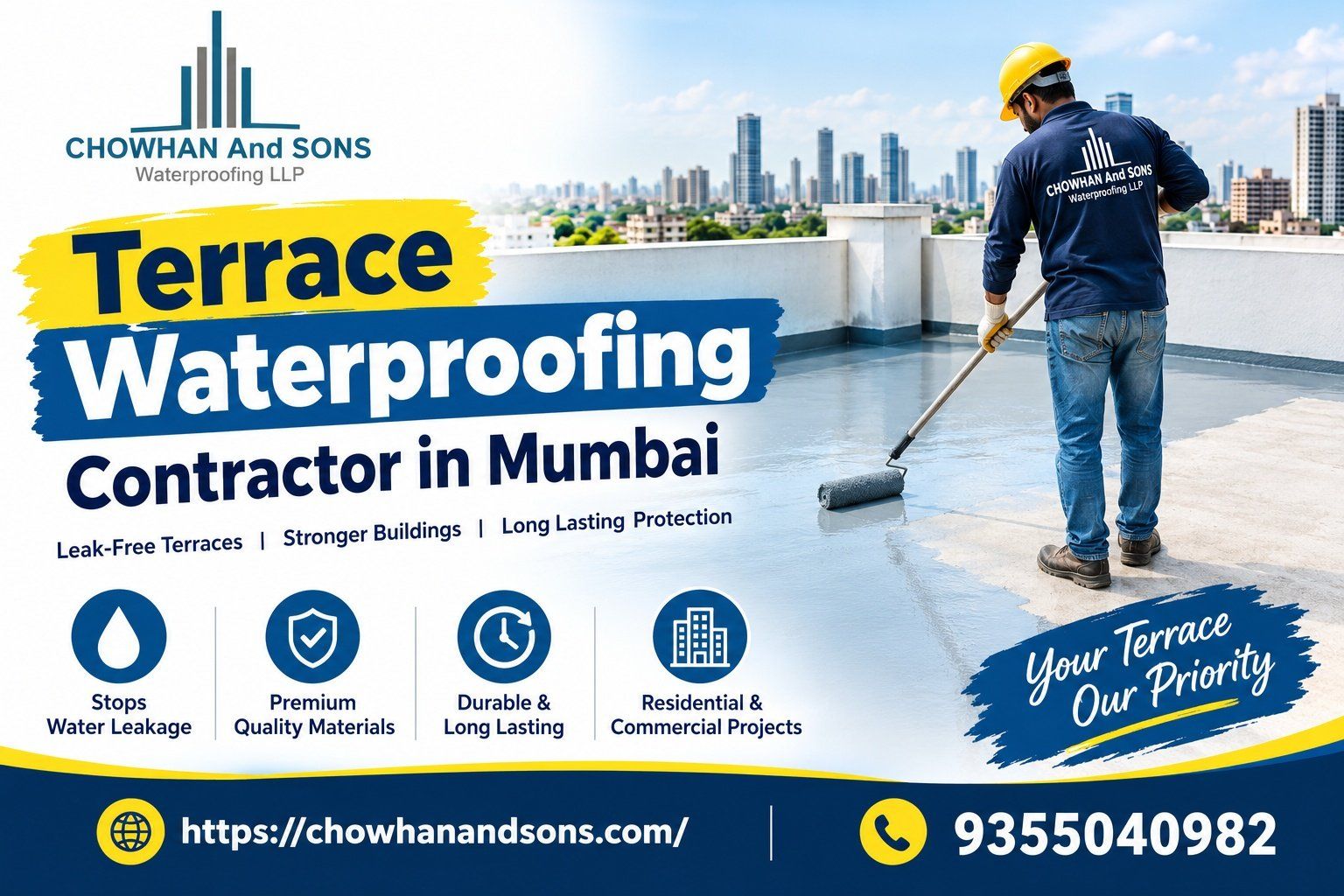 Terrace Waterproofing Contractor in Mumbai – Chowhan And Sons Waterproofing LLP