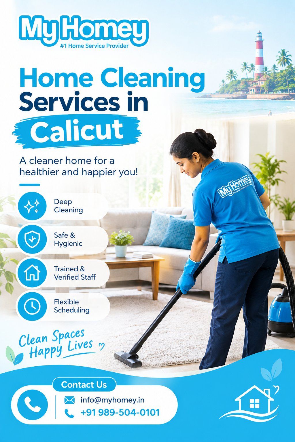 My Homey Helps Kakkanad Residents Maintain Cleaner Homes with Professional Deep Cleaning