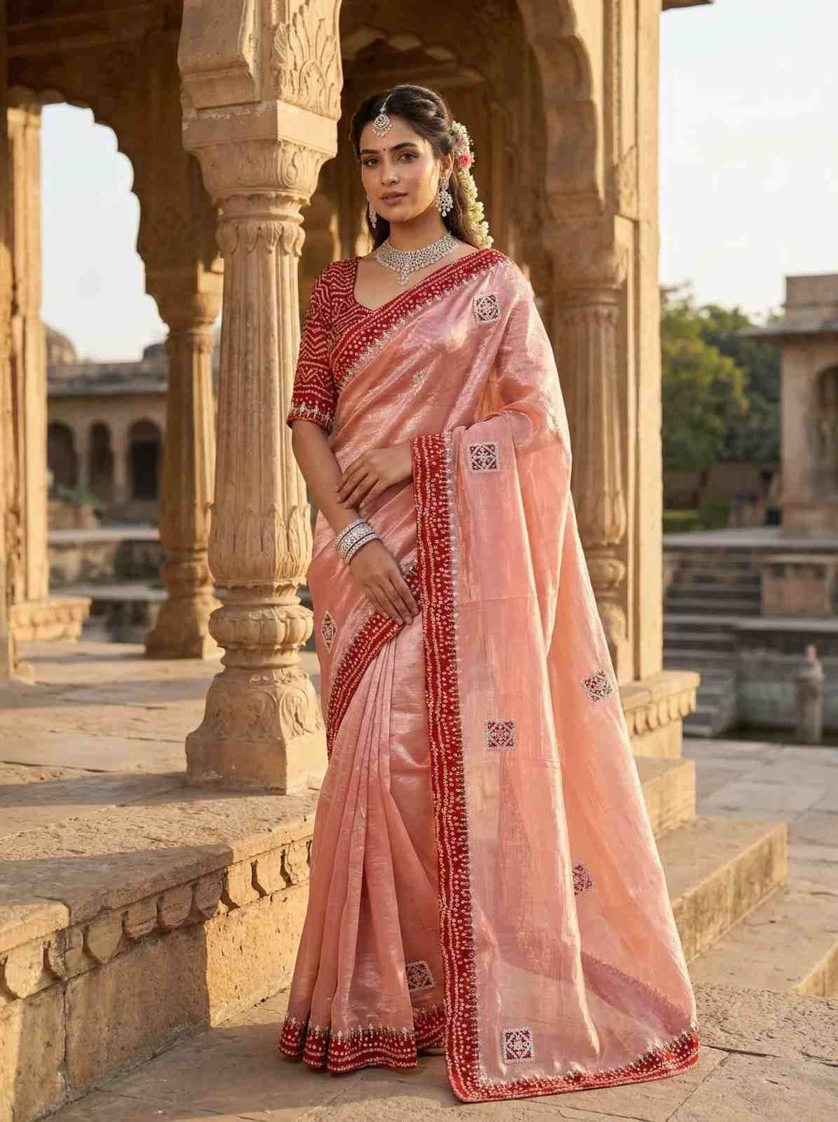 Navaarth Highlights Pure Satin Silk Sarees in Surat’s Wholesale Textile Market
