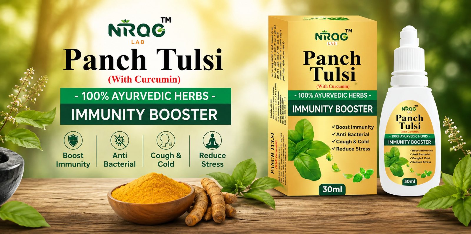 Nirog Lab Panch Tulsi Drop with traditional Tulsi varieties