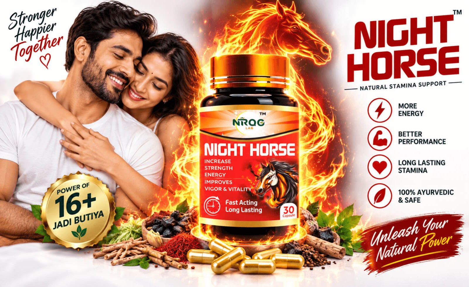 Nirog Lab Night Horse Capsule 30 Capsules Herbal Wellness