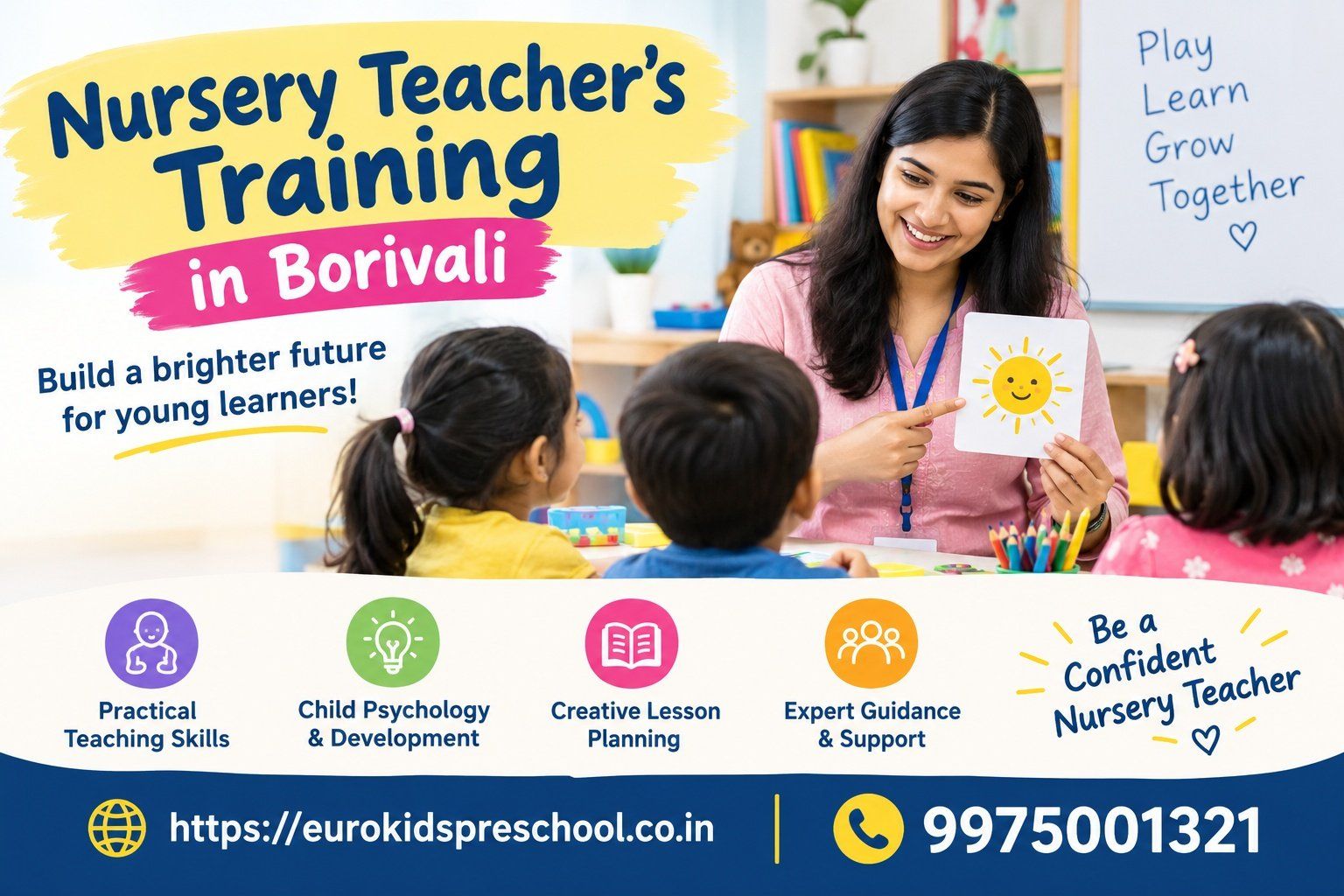 Nursery Teacher’s Training in Borivali at Euro Kids Pre School
