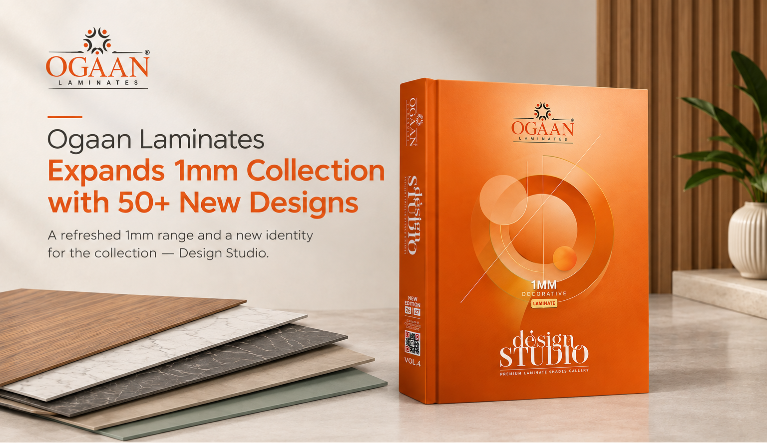 Ogaan Laminates Expands Its 1mm Laminate Collection with New Designs