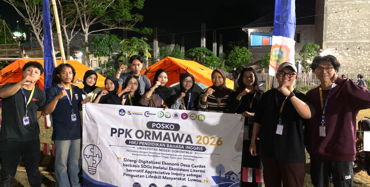 PPK Ormawa of HMJ English Language Education UNG Participates in the Talaga Jaya District Scout Camp in Luwoo Village