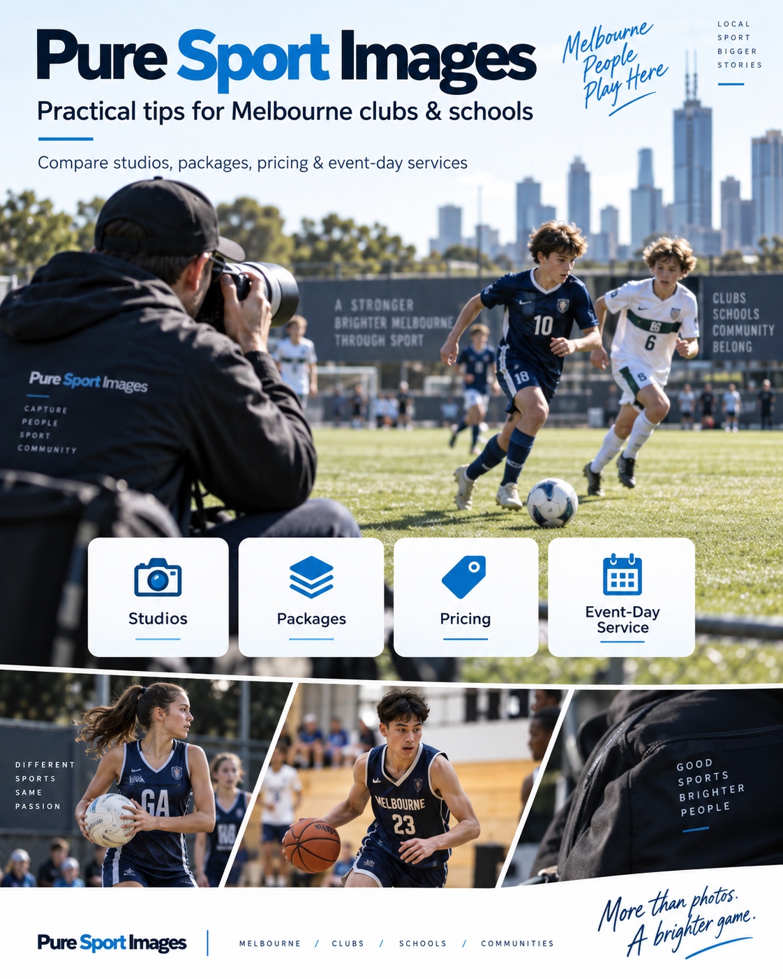 Pure Sport Images photography tips for Melbourne clubs and schools.