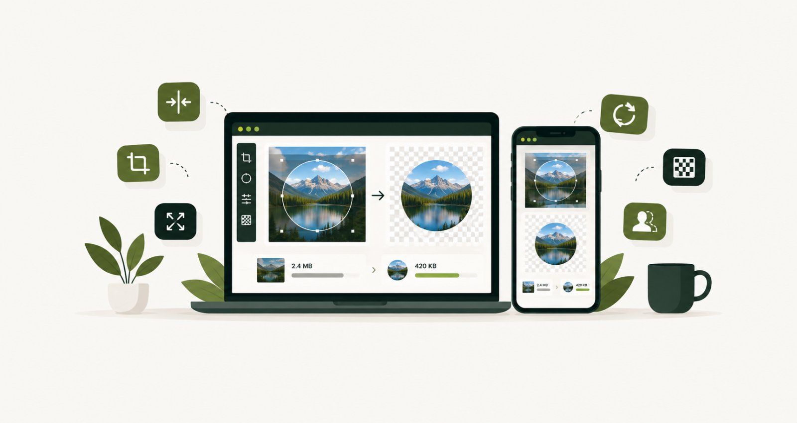 QuickImageFix free online image tools for compressing, resizing, cropping and converting photos