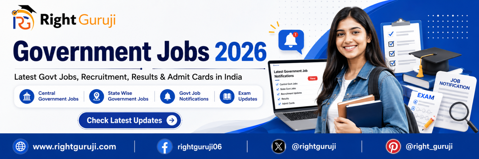 RightGuruji Shares Latest Government Recruitment Updates for Job Seekers Across India
