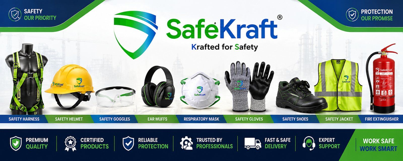 SafeKraft India Pvt. Ltd. Explains How Businesses Can Build a Stronger Workplace Safety Culture Through Appropriate PPE.