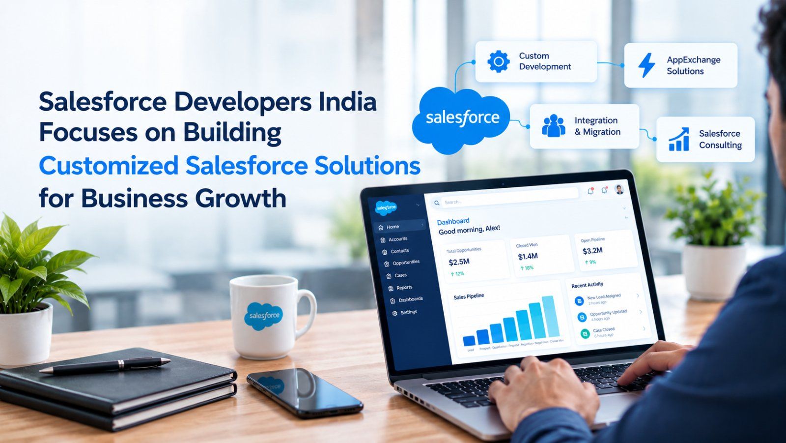 Salesforce Developers India delivers customized Salesforce solutions to streamline workflows, improve customer relationships, and support business growth.