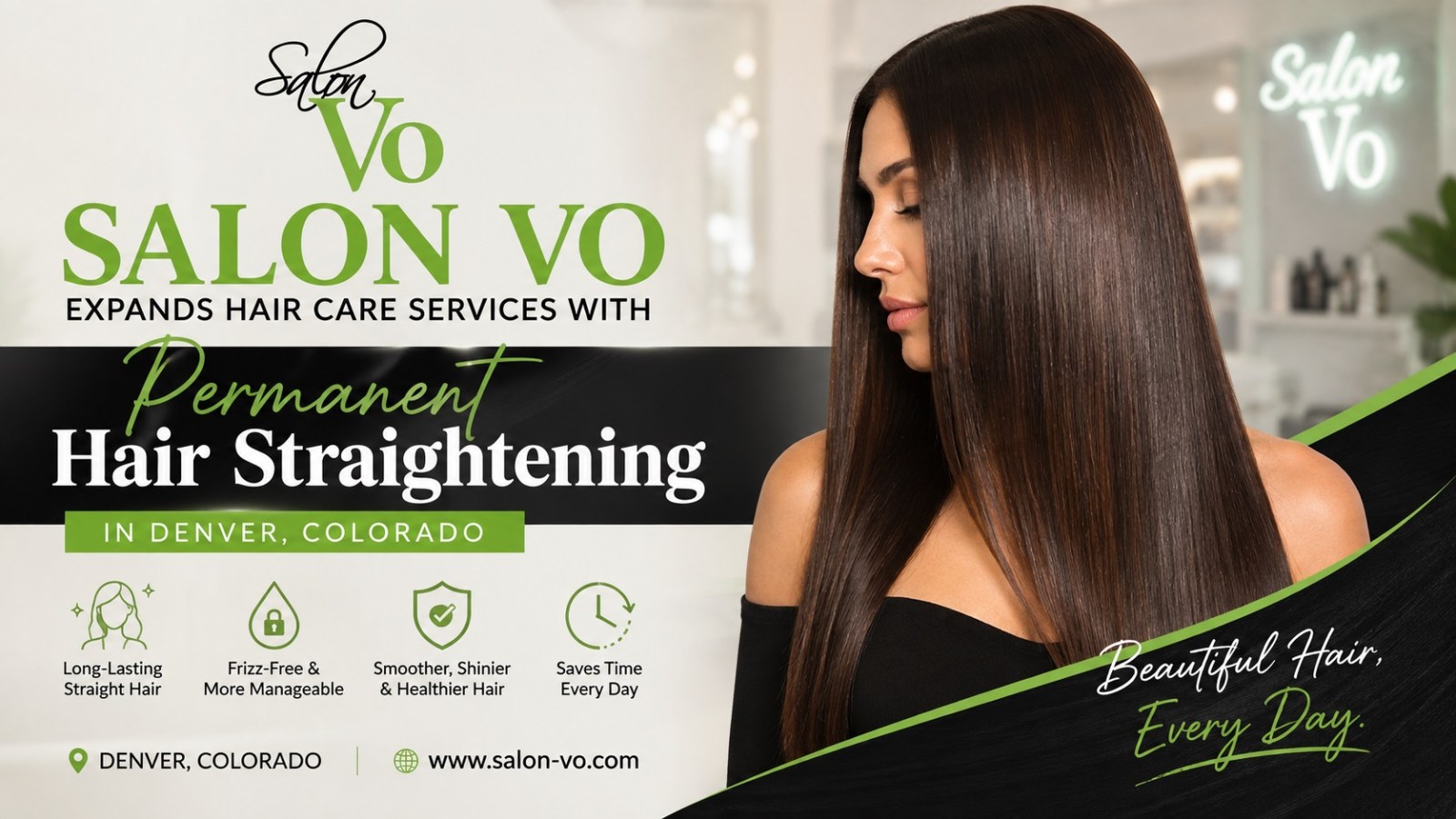 SALON VO Expands Hair Care Services with Permanent Hair Straightening in Denver, Colorado