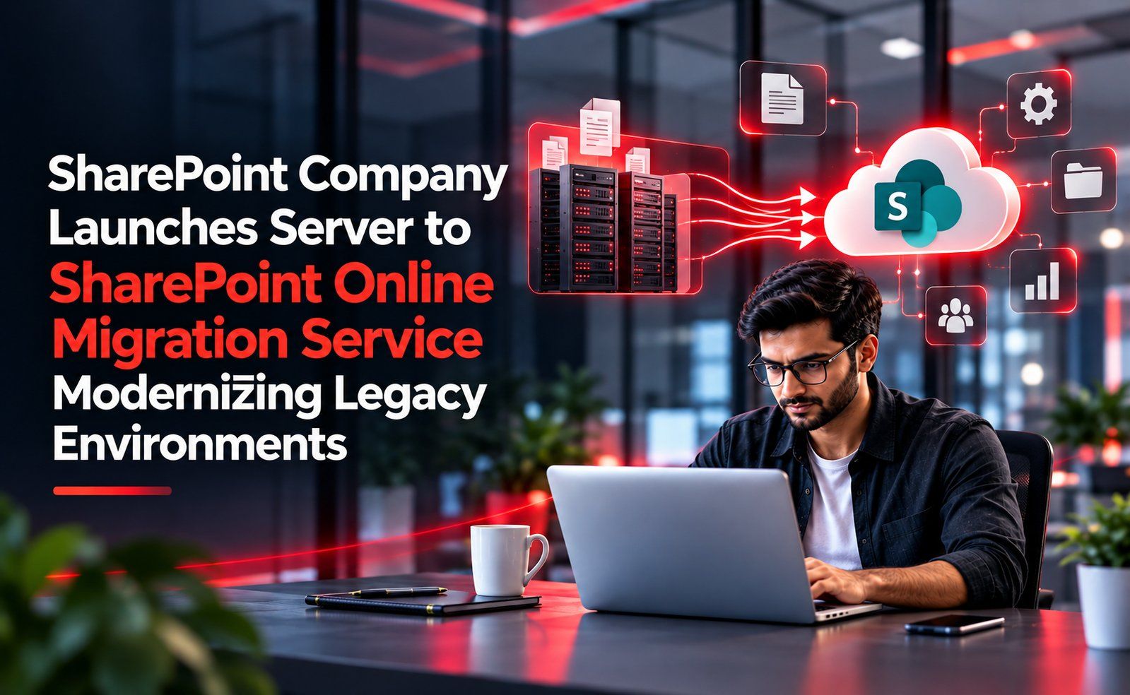 SharePoint company migrating legacy server environments to SharePoint Online for easier collaboration