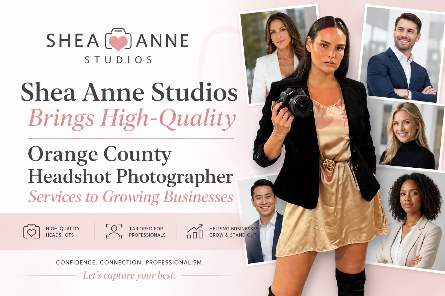 Shea Anne Studios Brings High-Quality Orange County Headshot Photographer Services to Growing Businesses