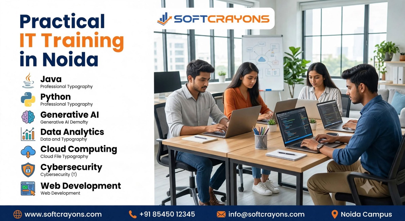 SoftCrayons IT Training Institute in Noida