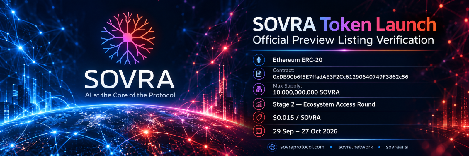 SOVRA PROTOCOL - SOVRA TOKEN LAUNCH