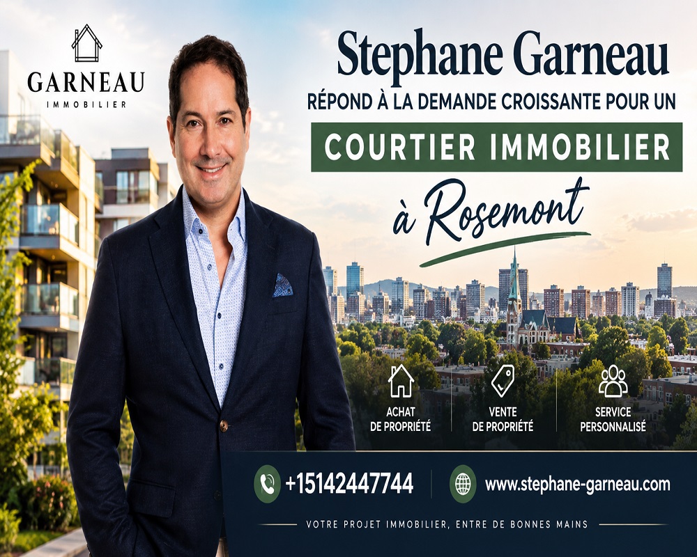 Stephane Garneau répond à la demande croissante pour un courtier immobilier à Rosemont