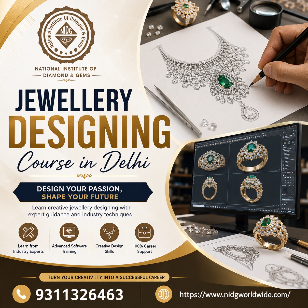 Jewellery Designing Course in Delhi for aspiring jewellery designers